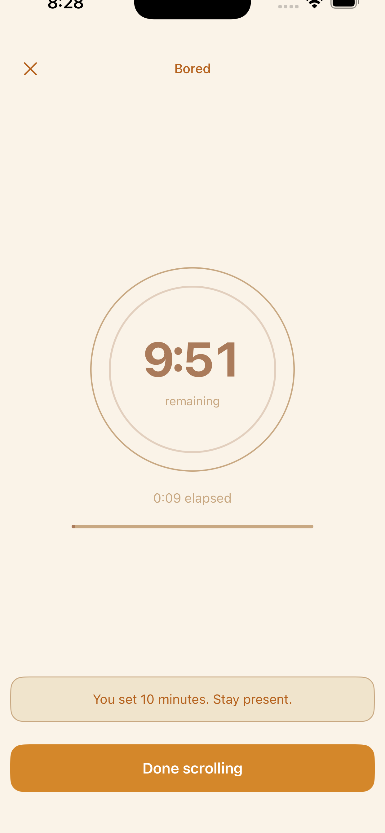 Mivo active session app screenshot